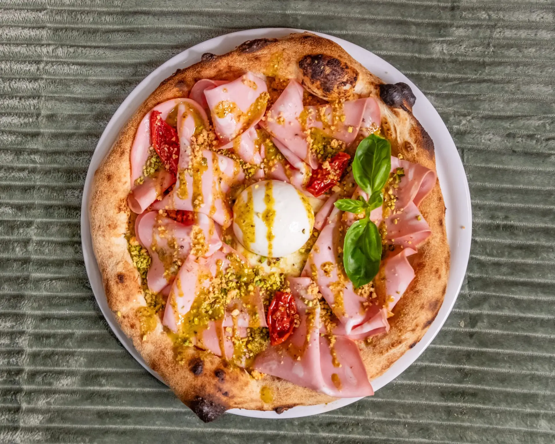 Pizza Pistacchio du restaurant vita-trattoria