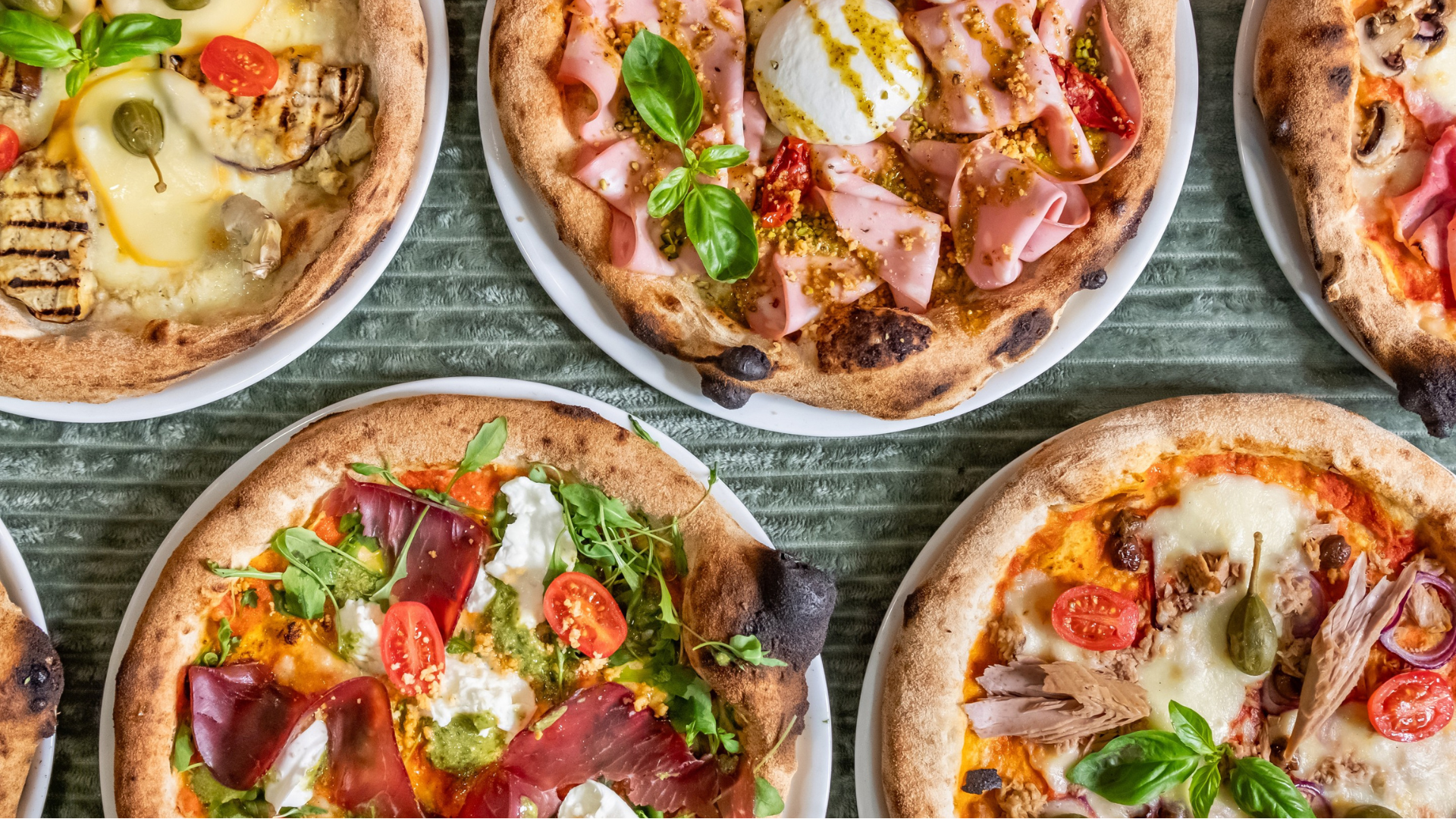 Variété de nos pizzas à Golfe Juan