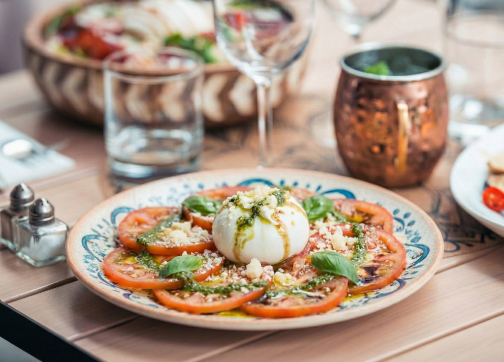 Assiette de salade caprese du restaurant Vita