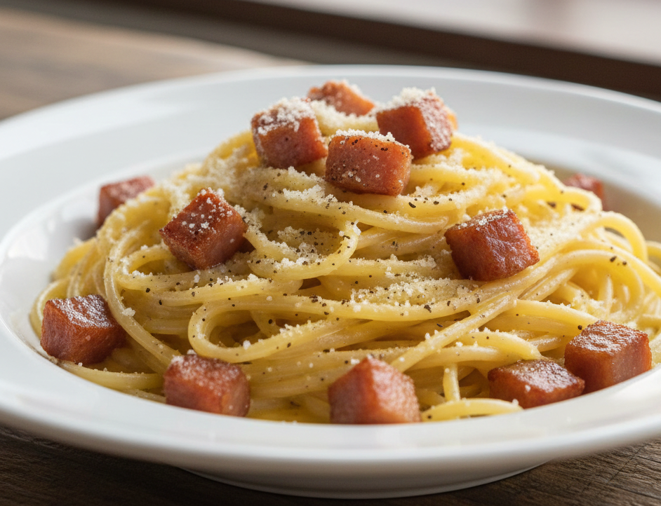 Assiette de carbonara du restaurant Vita
